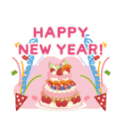 毎年使える優しい年賀挨拶（とびだす）（個別スタンプ：9）