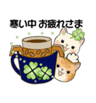 ラブリー猫さん  ♡ 冬・年末年始（個別スタンプ：14）