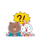 動くLINE FRIENDSあけおめスタンプ（個別スタンプ：21）