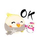 ふわふわオカメインコの日常会話☆冬（個別スタンプ：5）