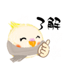 ふわふわオカメインコの日常会話☆冬（個別スタンプ：7）