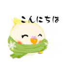ふわふわオカメインコの日常会話☆冬（個別スタンプ：10）