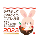 シンプル可愛い♡兎スタンプ【2023】（個別スタンプ：3）