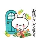 冬*年末年始♡白うさぎちゃん【丁寧/敬語】（個別スタンプ：21）