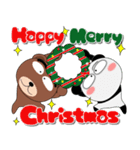 パンダとクマ クリスマスとお正月（個別スタンプ：7）