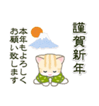 はんてんにゃんこ 年末年始＆招福の言葉（個別スタンプ：18）