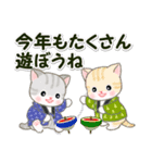 はんてんにゃんこ 年末年始＆招福の言葉（個別スタンプ：33）