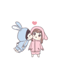 うごく！うさ耳ジャージ君のお正月（個別スタンプ：9）