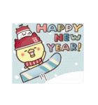 動く！まるいやつらとトリさんの年末年始（個別スタンプ：2）