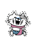 【再販】冬♥お正月！！白うさぎと白ねこさん（個別スタンプ：31）
