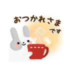 冬・年末年始＊ふわふわ～な＊うさぎ♡（個別スタンプ：13）