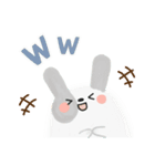 冬・年末年始＊ふわふわ～な＊うさぎ♡（個別スタンプ：14）