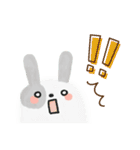 冬・年末年始＊ふわふわ～な＊うさぎ♡（個別スタンプ：18）
