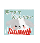 冬・年末年始＊ふわふわ～な＊うさぎ♡（個別スタンプ：22）