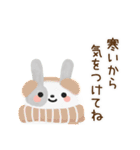 冬・年末年始＊ふわふわ～な＊うさぎ♡（個別スタンプ：24）
