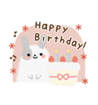 冬・年末年始＊ふわふわ～な＊うさぎ♡（個別スタンプ：29）
