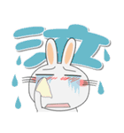 真冬でも、うさぎサン デカ文字（個別スタンプ：16）