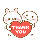 飛び出す♡うさぎさんとちびマロ（個別スタンプ：2）