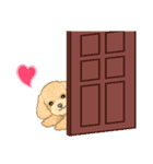 可愛いトイプードルの女の子 基本スタンプ（個別スタンプ：24）