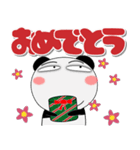 年中使えるパンダ ポップでカラフル（個別スタンプ：38）