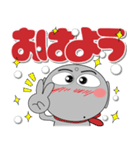 ほくろ地蔵★冬 ポップでカラフル（個別スタンプ：1）