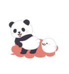 【吹き出し】動く！もふもふパンダンミニ（個別スタンプ：12）