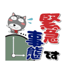 黒柴（くろしば） 冬 ポップでカラフル（個別スタンプ：26）
