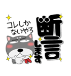 黒柴（くろしば） 冬 ポップでカラフル（個別スタンプ：31）