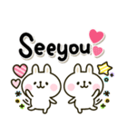 カラフルうさぎ♡毎日かわいい卯年（個別スタンプ：30）