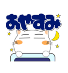 しろねこの冬 ポップでカラフルなデカ文字（個別スタンプ：10）