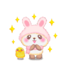 気持ちを伝える❤️うさぎパンダさん（個別スタンプ：36）
