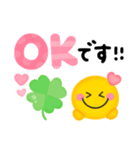 ゆるかわカラフル♡毎日使えるスマイル（個別スタンプ：3）