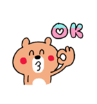 ラブがいっぱい♡くまさん（個別スタンプ：17）