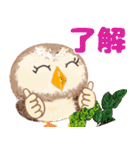 年中使える★フクロウ（個別スタンプ：4）