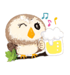 年中使える★フクロウ（個別スタンプ：14）