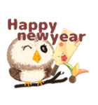 年中使える★フクロウ（個別スタンプ：39）