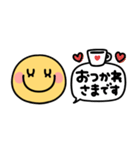 スマイルニコちゃん♡カラフル吹き出し（個別スタンプ：39）