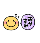 スマイルニコちゃん♡カラフル吹き出し（個別スタンプ：40）