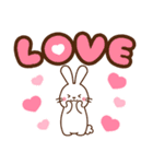 うさぎ♡ラブラブ 毎日使える（個別スタンプ：19）