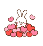 うさぎ♡ラブラブ 毎日使える（個別スタンプ：35）