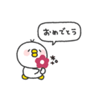 とりさん◎冬のあいさつスタンプ #1（個別スタンプ：34）