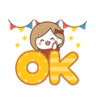 飛び出す♪リボンちゃんの冬❄敬語スタンプ（個別スタンプ：7）