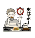 ベビーフェイスのシニアちゃん16共感・応援（個別スタンプ：1）