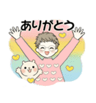 ベビーフェイスのシニアちゃん16共感・応援（個別スタンプ：9）