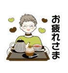 ベビーフェイスのシニアちゃん16共感・応援（個別スタンプ：14）