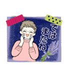 ベビーフェイスのシニアちゃん16共感・応援（個別スタンプ：38）
