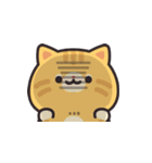 茶トラ猫の飛び出すスタンプ(やや冬)（個別スタンプ：13）
