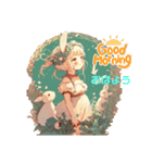 Rabbit Fairy ①（個別スタンプ：1）