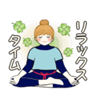 キュートなお団子ちゃん12 ♡ リラックス編（個別スタンプ：16）