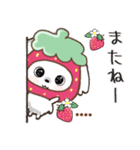 ♡名前が入る♡いちご✖️マルチーズ犬♡（個別スタンプ：40）